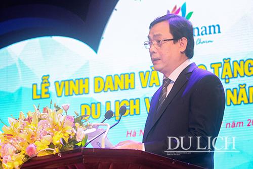 Tổng Cục trưởng TCDL Nguyễn Trùng Khánh phát biểu tại buổi lễ